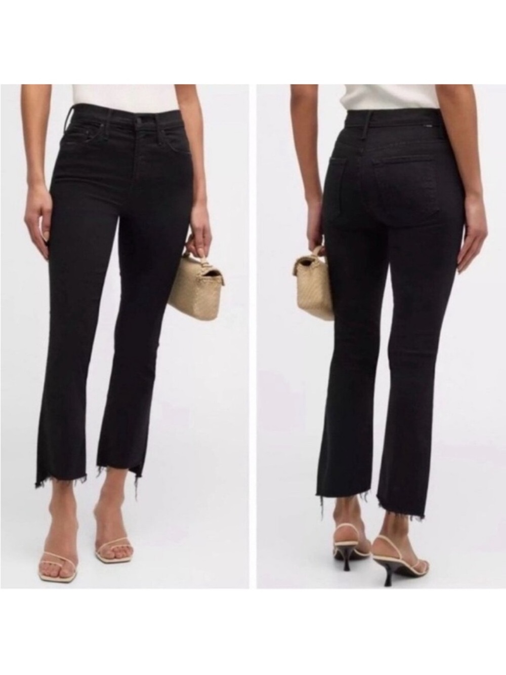 Mother The Insider Crop Step Fray Jeans in Not Guilty Size 29 - Picture 2 of 13